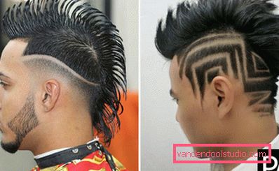 Kreativní navíc účes Mohawk