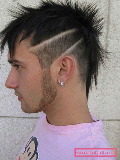 Mohawk účes a tváře