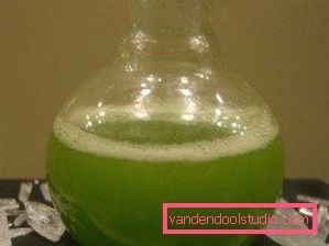 zelené mýdlové kapaliny