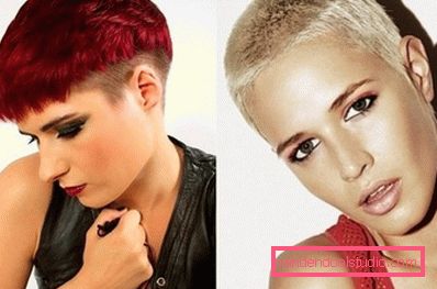 modely s bílými a červenými vlasy modely s bílými a červenými vlasy