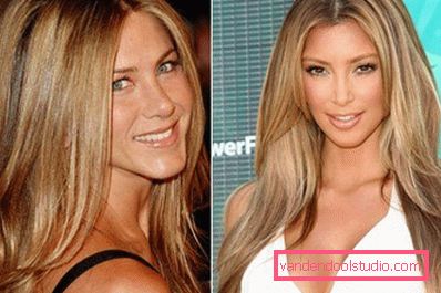 Kim Kardashan a Jennifer Aniston po bronzování