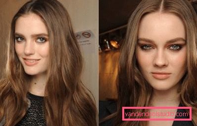 dva hnědé modely dva hnědé modely