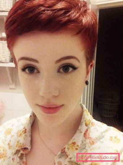Haircut Pixie pro krátké vlasy 2018 - 2019 - fotografie ze všech stran