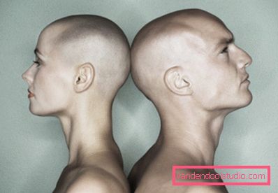 Ženské a mužské plešatý účes - technologie provádět plešatý hlavy
